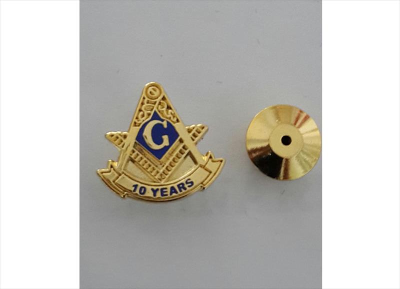 Pin 10 Anos de Maçonaria